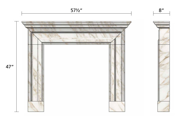 Salisbury Bolection Dolomite Gold - Polished