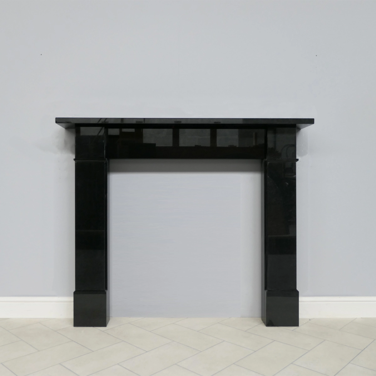 Flat Victorian Black Granite - Polished