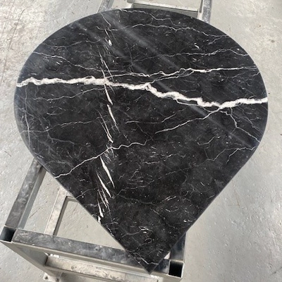 Stone Workshop Nero Marquina Teardrop Hearth