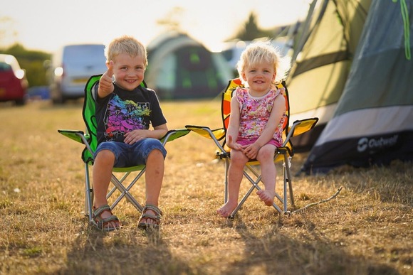 Little ones camping at William's Den