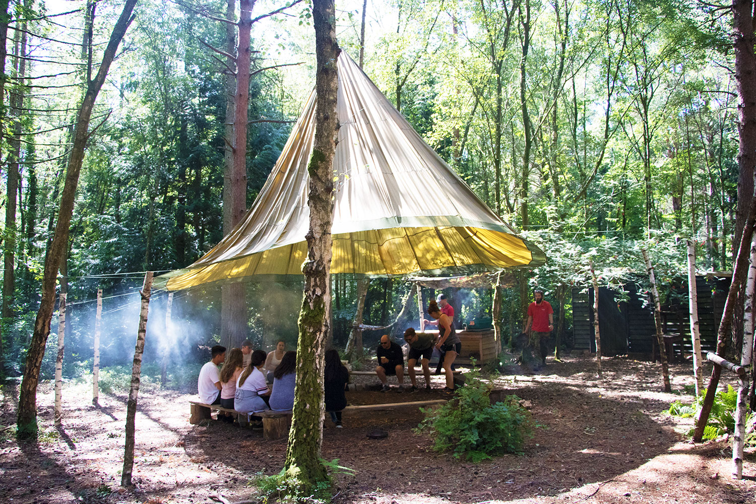 Take part in Bushcraft courses at our woodland base.