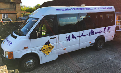 Mini-bus hire is available for all of our Stag Parties in The New Forest.