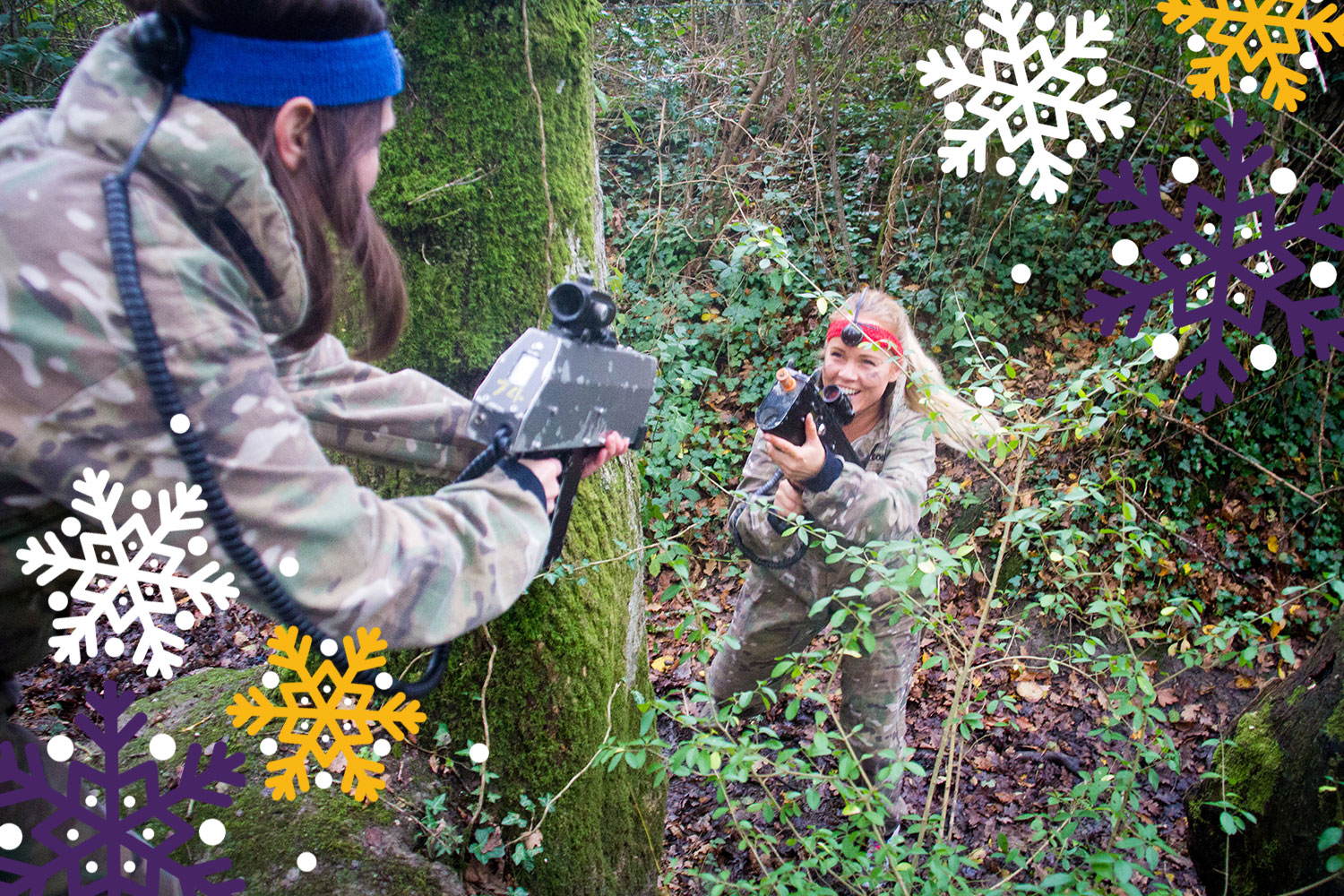 Christmas parties at New Forest Activities include Battlefield LIVE