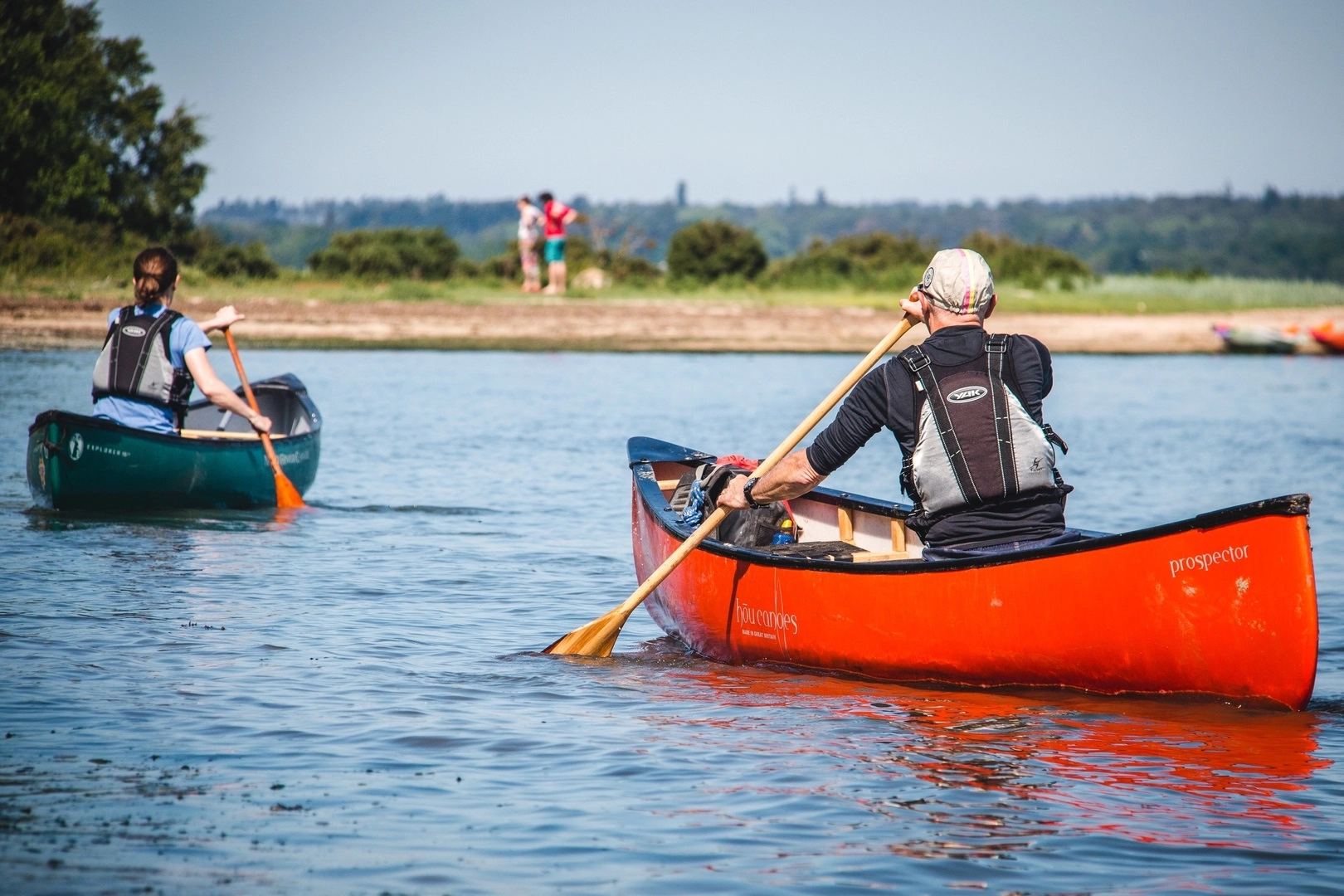 Family Canoeing on the Beaulieu River.