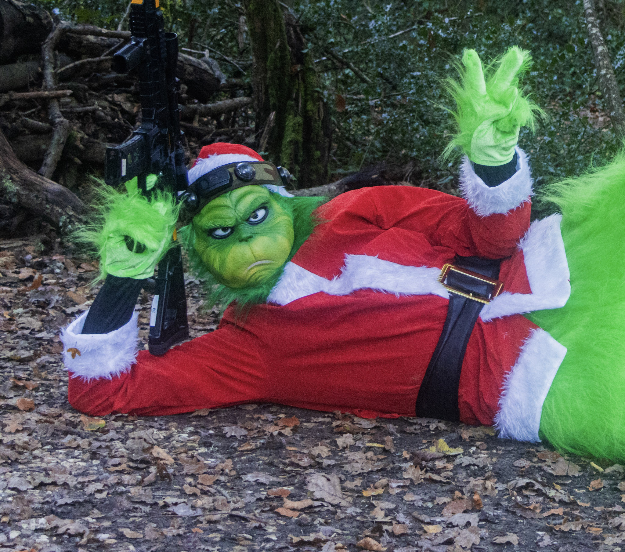 Save Christmas from the Grinch BattleZone activity in the New Forest