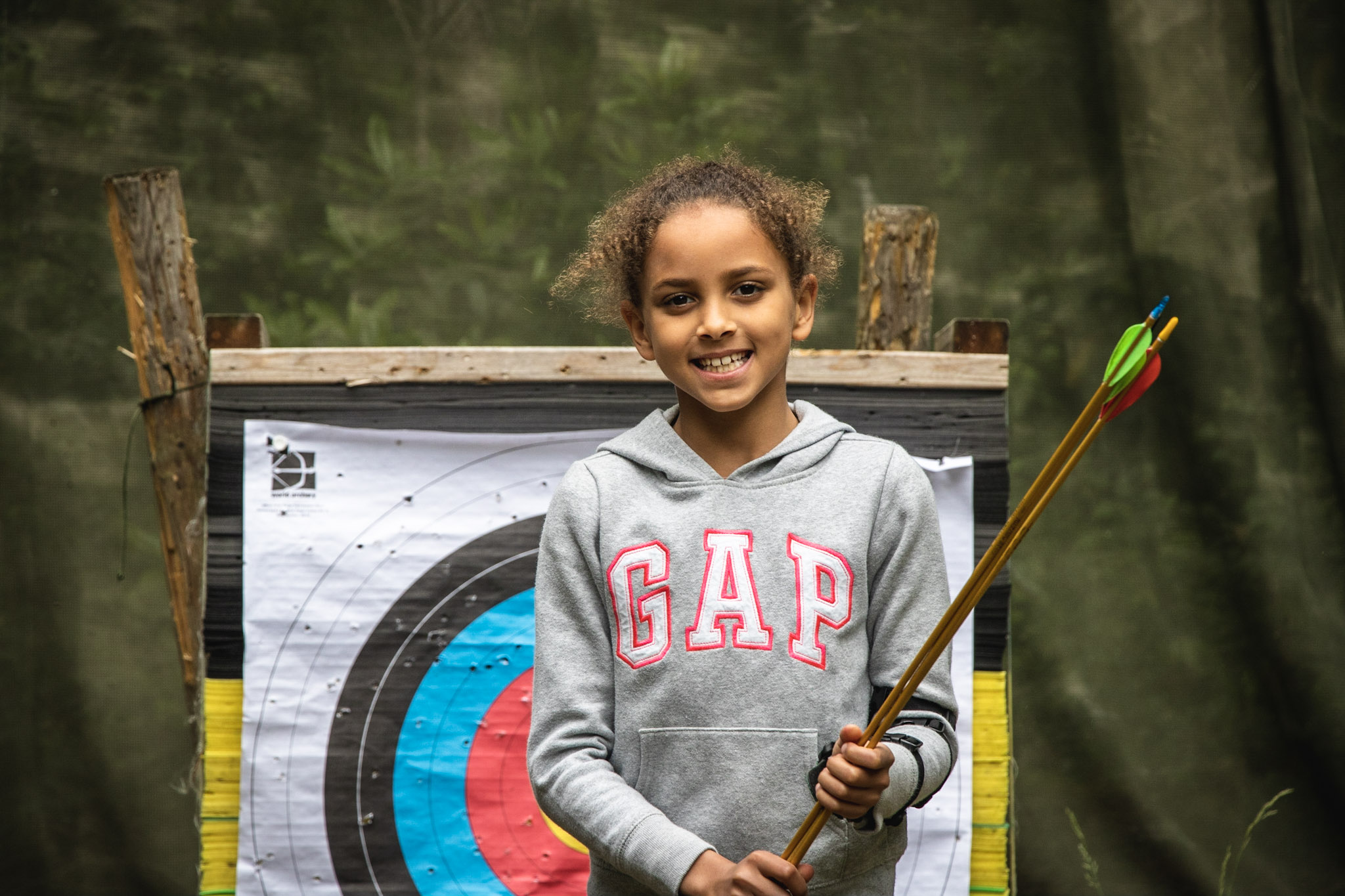 Kids archery party in the New Forest