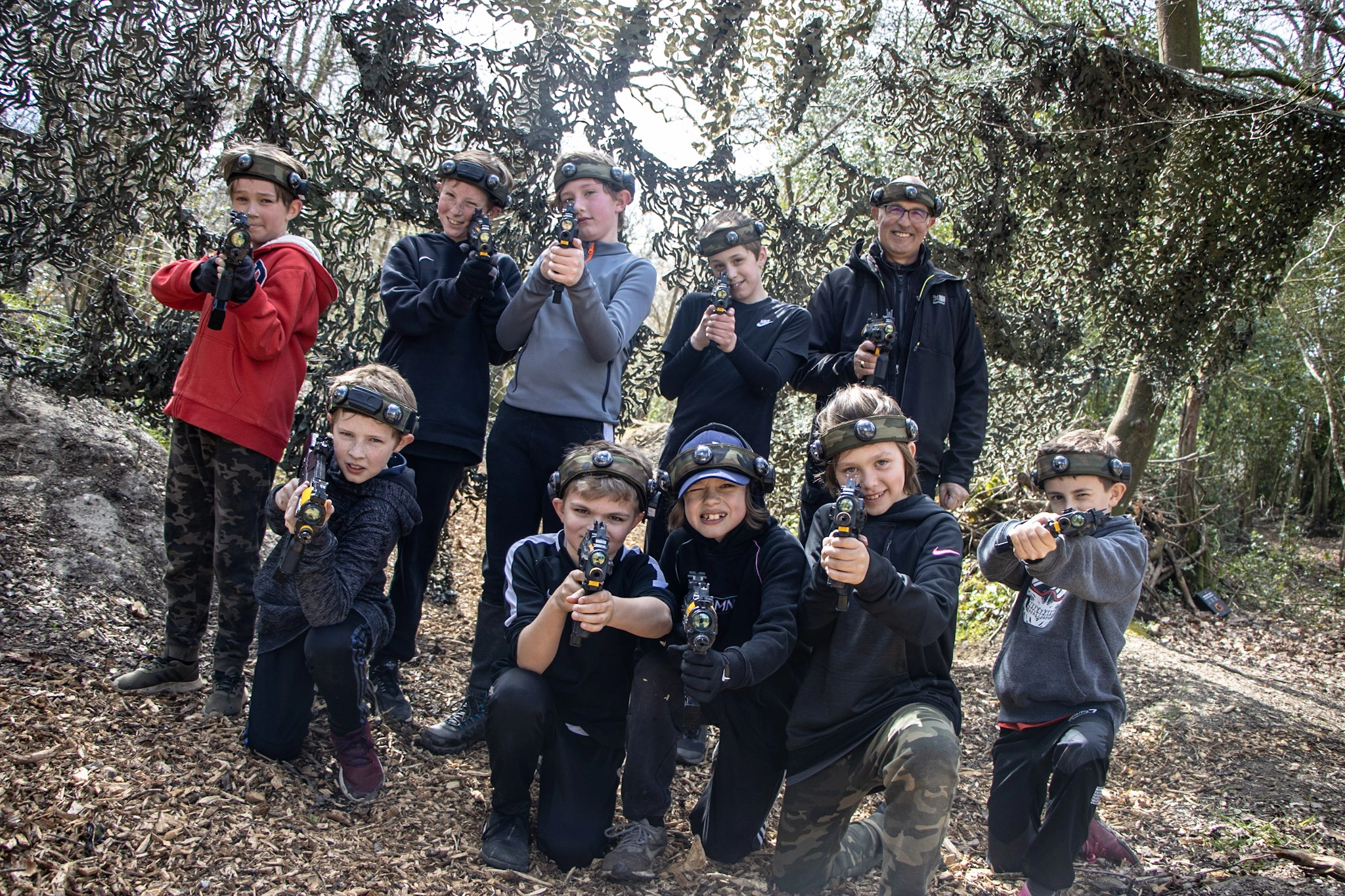 Kids BattleZone birthday party in the New Forest