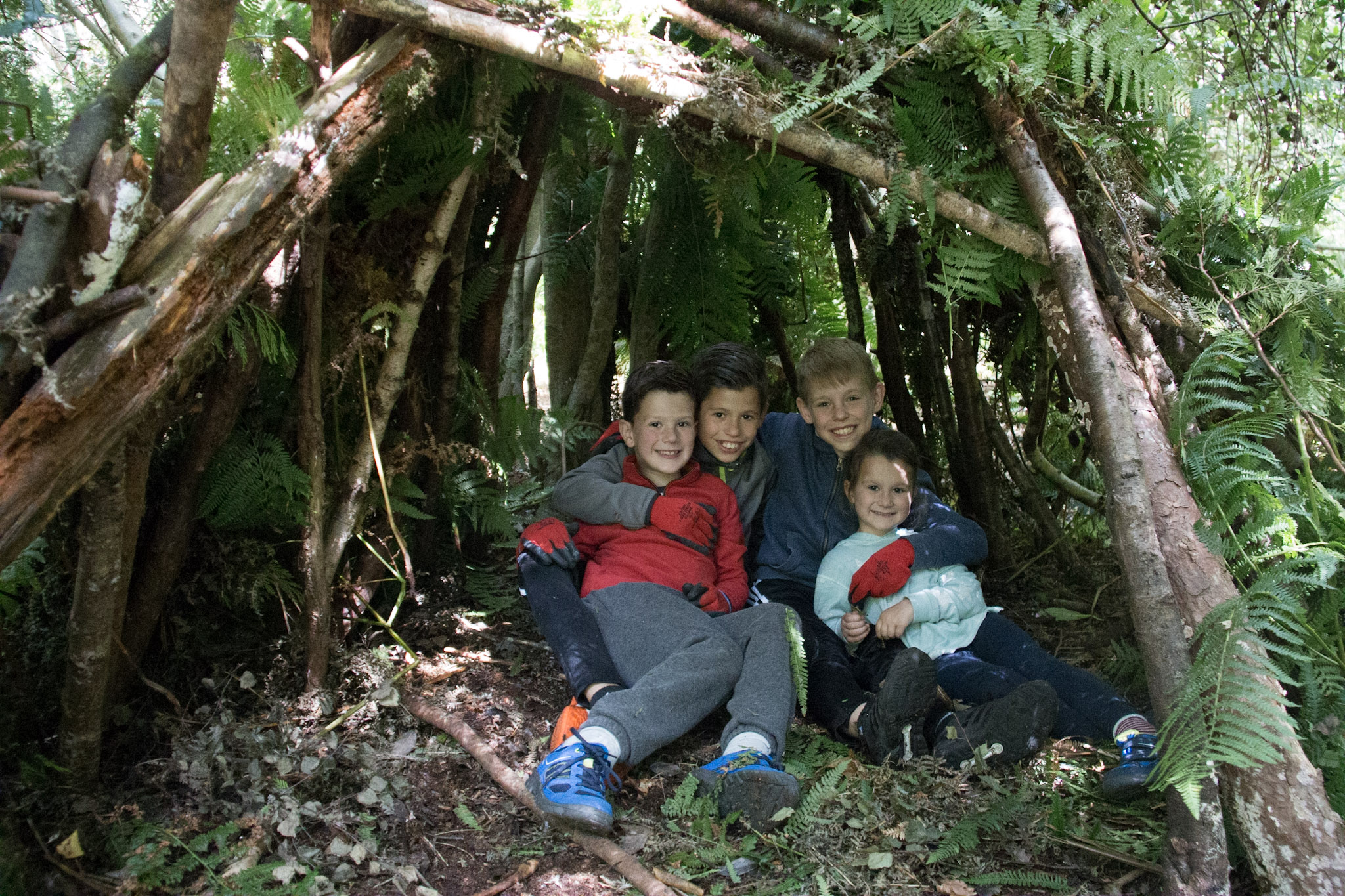 Children enjoying supervised free play outdoors