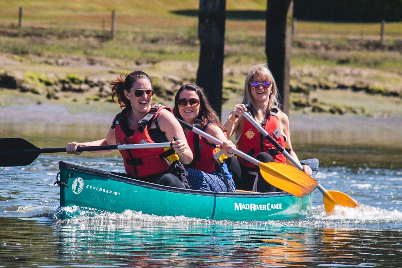 Canoeing Hen Parties in The New Forest.