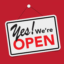 we are open