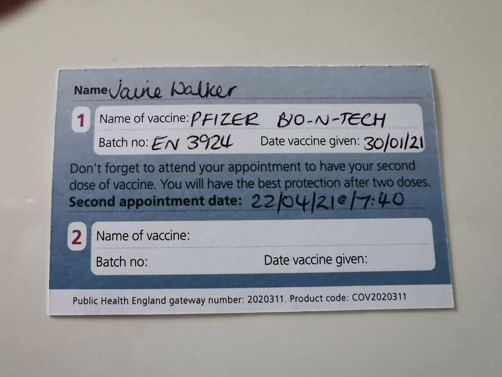 Pfizer vaccine batch number