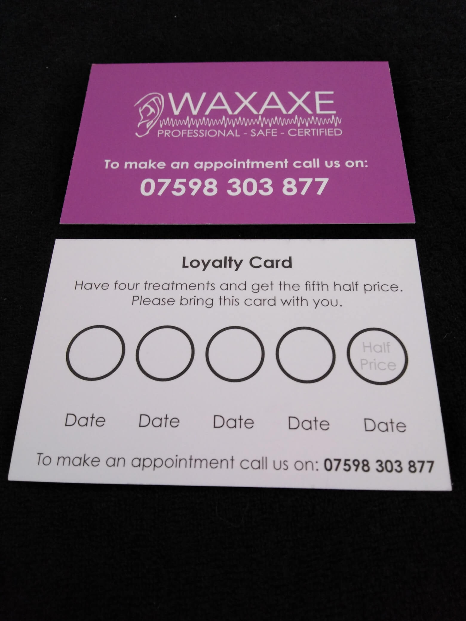 WaxAxe loyalty card