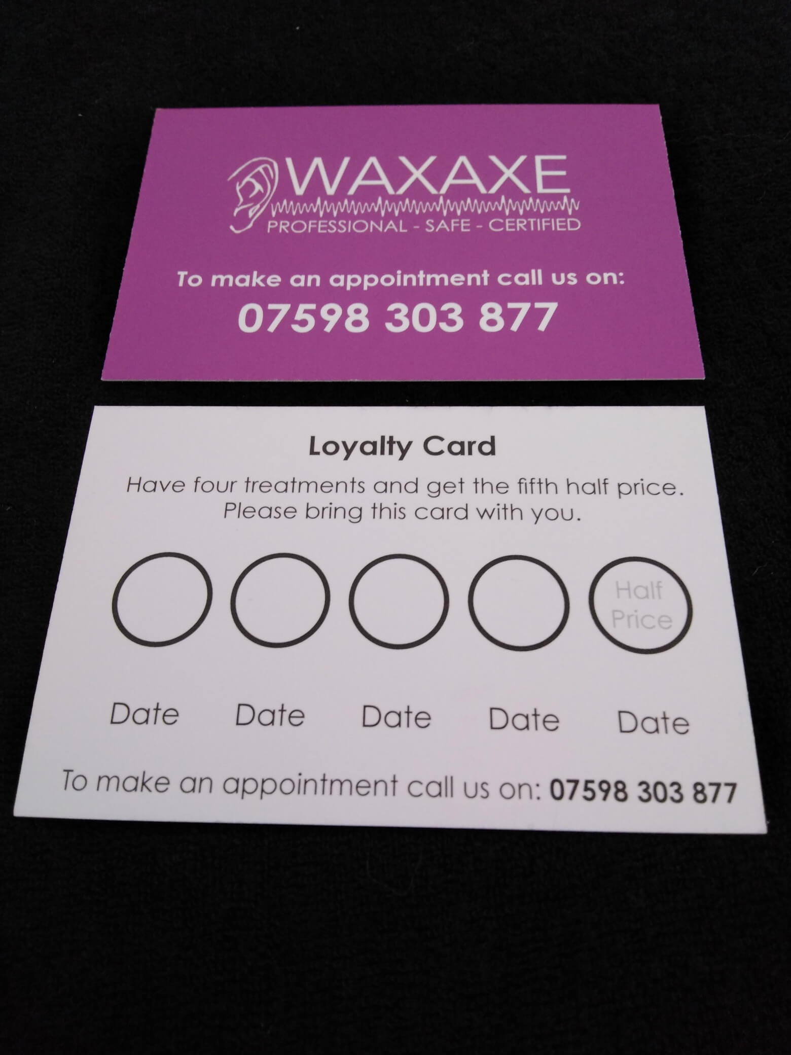 Get Your WaxAxe Loyalty Card | Ear Wax Removal Service