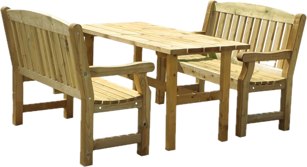 Bench and Table Set