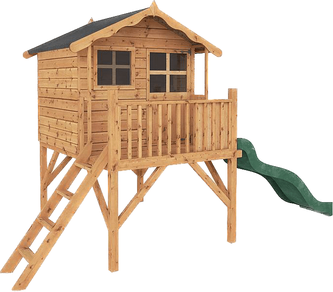 Colworth Playhouse with Slide and swings in 4 styles