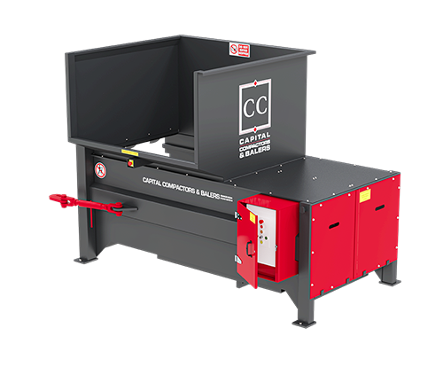 CS3 Static Waste Compactor with Open Top Bulk Loading Hopper