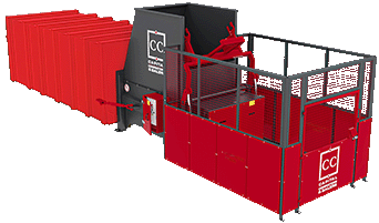 Static Compactor with Rear Bin Lifter