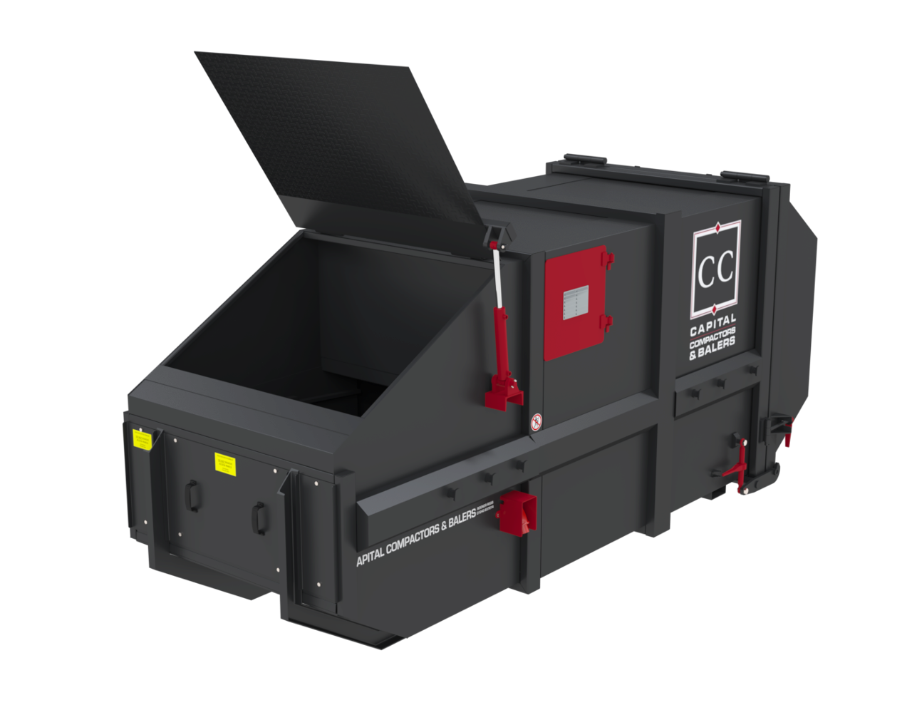 CP10 Skip Portable Compactor with lift up lid