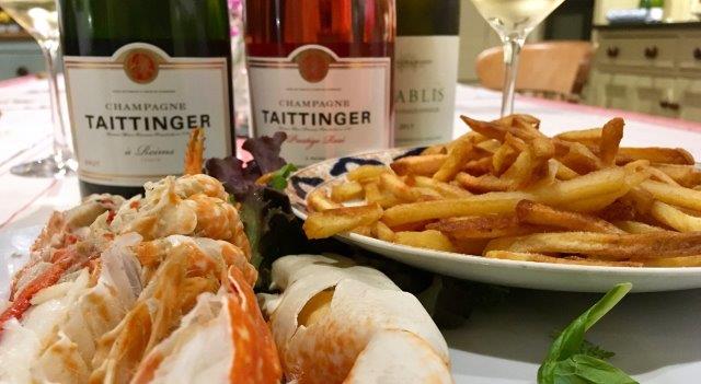 Lobster and Taittinger - a perfect pairing