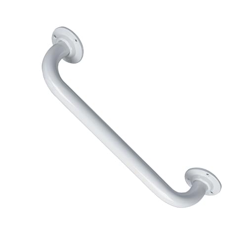 1920 Grab Rail 450 X 35mm White on Mild Steel