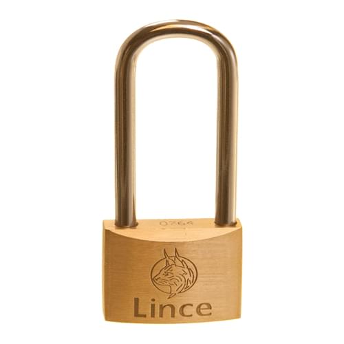 502 35MM EXTRA LONG SHACKLE EN2 BRASS PADLOCK