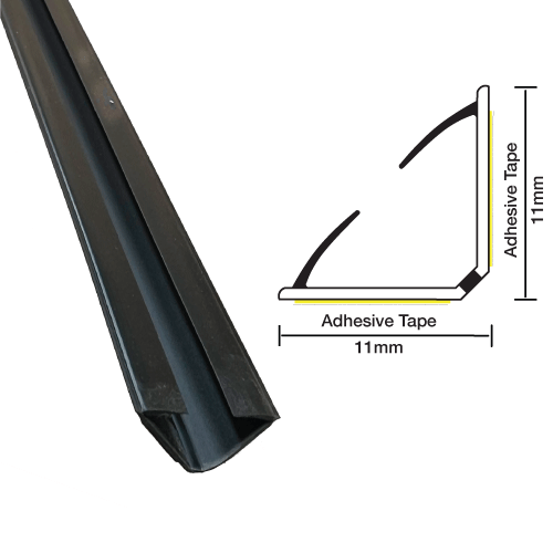 ACOUSTIC CORNER SEAL 2.1M BLACK 37DB