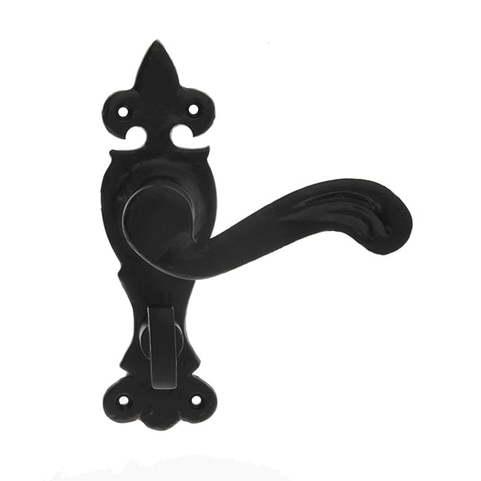 BA31WC BLACK ANTIQUE 'FANCY' BATHROOM LEVER