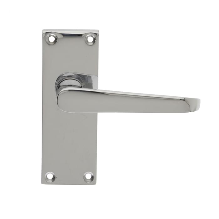 VS02 CHROME VICTORIAN LEVER LATCH