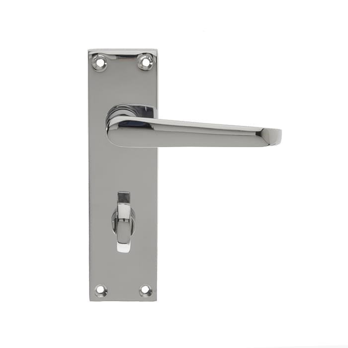 VS33 CHROME VICTORIAN BATHROOM LOCK