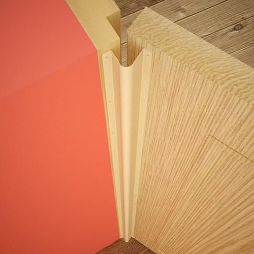 Fingershield - Beech Rear Side 1.96M