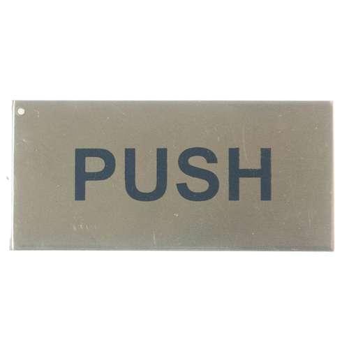 2504 75 X 35MM POL.B 'PUSH' SIGN