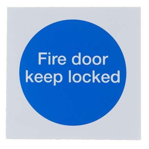 2539 70 X 70MM F.D.K.LOCKED PLASTIC SIGN S/A