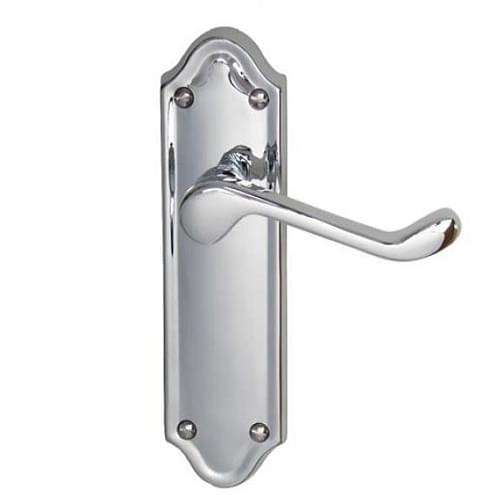 AD02 CHROME 'ASH TREE' LEVER LATCH