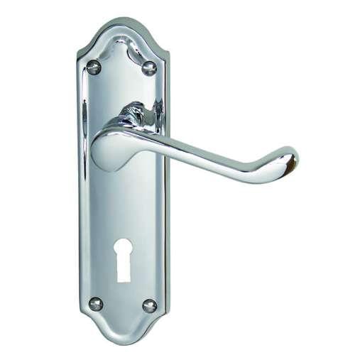 AD01 CHROME 'ASH TREE' LEVER LOCK