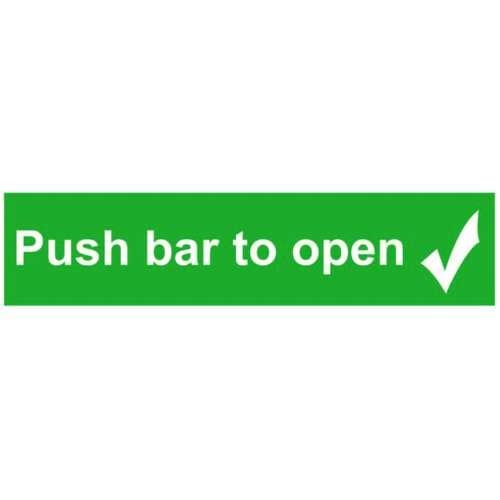 FS30 540 X 90MM PUSH BAR TO OPEN WITH TICK