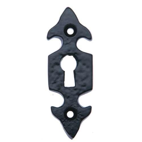 BA07.1 BLACK ANTIQUE ORNATE ESCUTCHEON