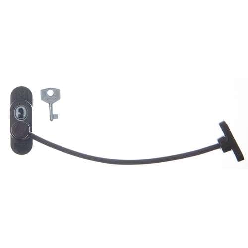 PK/ DARK BROWN PENKID WINDOW RESTRICTOR LOCKING