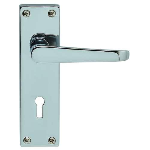 VS01 CHROME VICTORIAN LEVER LOCK