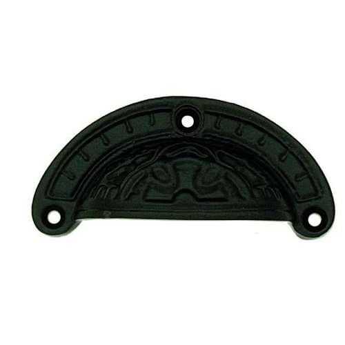 BA7021 BLACK ANTIQUE BANKERS DRAWER PULL