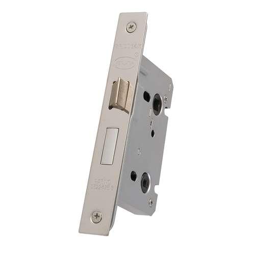 9941 65MM PSS BATHROOM LOCK - BOLT THROUGH - 'CE' STAMPED