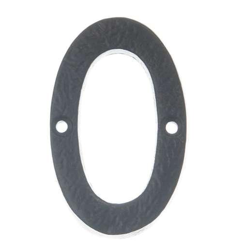 BAN BLACK ANTIQUE 75MM NUMERAL '0'
