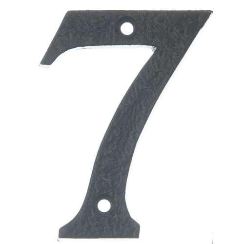 BAN BLACK ANTIQUE 75MM NUMERAL '7'