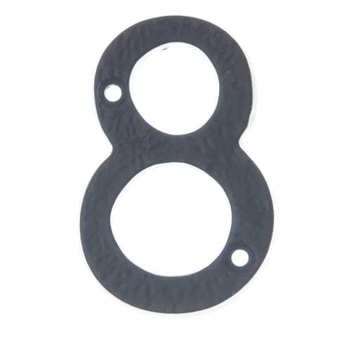 BAN BLACK ANTIQUE 75MM NUMERAL '8'