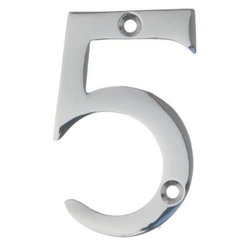 N205 50MM CHROME NUMERAL 5
