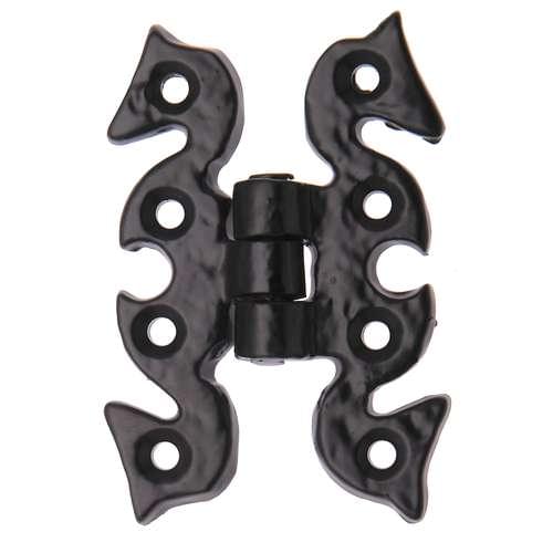 BA39 BLACK ANTIQUE FANCY CUPBOARD HINGE