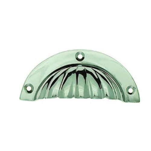 7022 CHROME FLUTED BANKERS DRAWER PULL