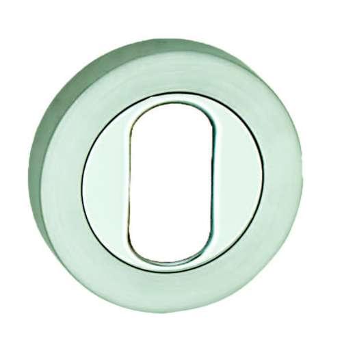 PH.073O CHROME OVAL ESCUTCHEON