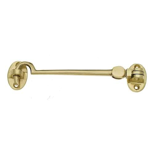 4952 100MM POL. BRASS SILENT PATTERN CABIN HOOK