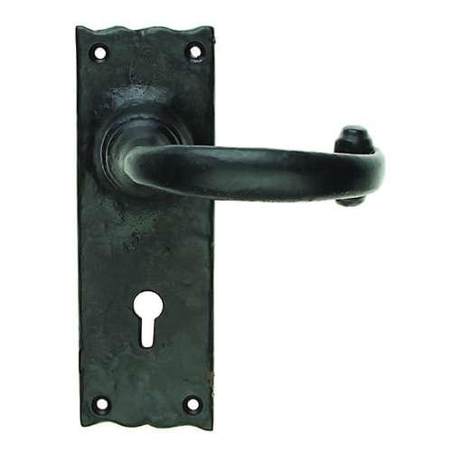 BA01 BLACK ANTIQUE 'TRADITIONAL' LEVER LOCK