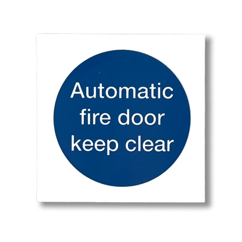2539 70 X 70MM A.F.D.K.CLEAR PLASTIC SIGN S/A